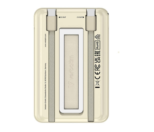 Verbatim Charge 'n' Go 2C Magnetic Wireless Charging 5000mAh Gold - 1484101 - zdjęcie 3
